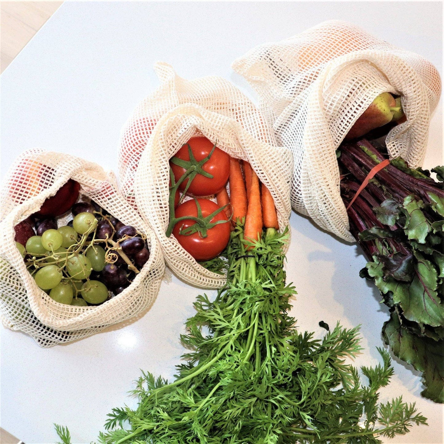 Set of 6 - Reusable Produce Bags