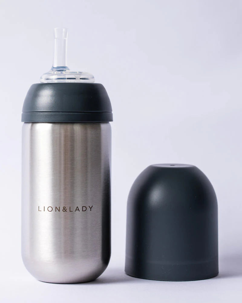 Lion & Lady Stainless Steel Baby Straw Cup 350ml