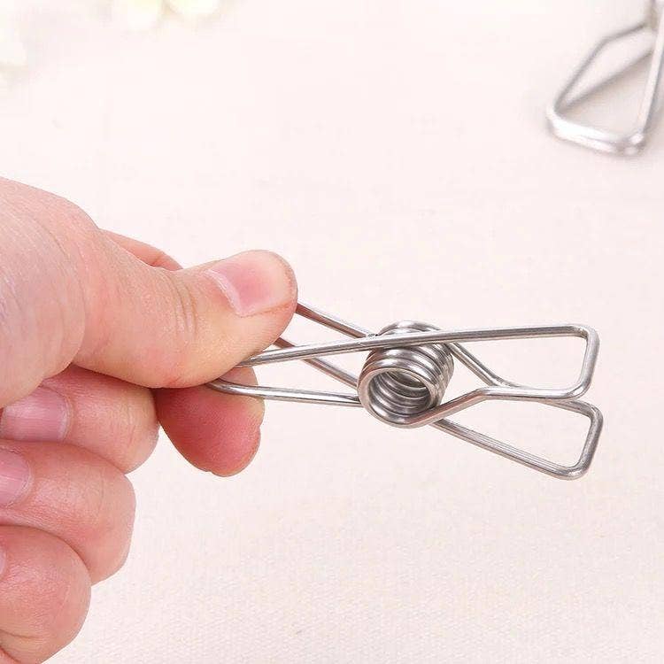 Stainless Steel Laundry Pegs - 32 Pieces