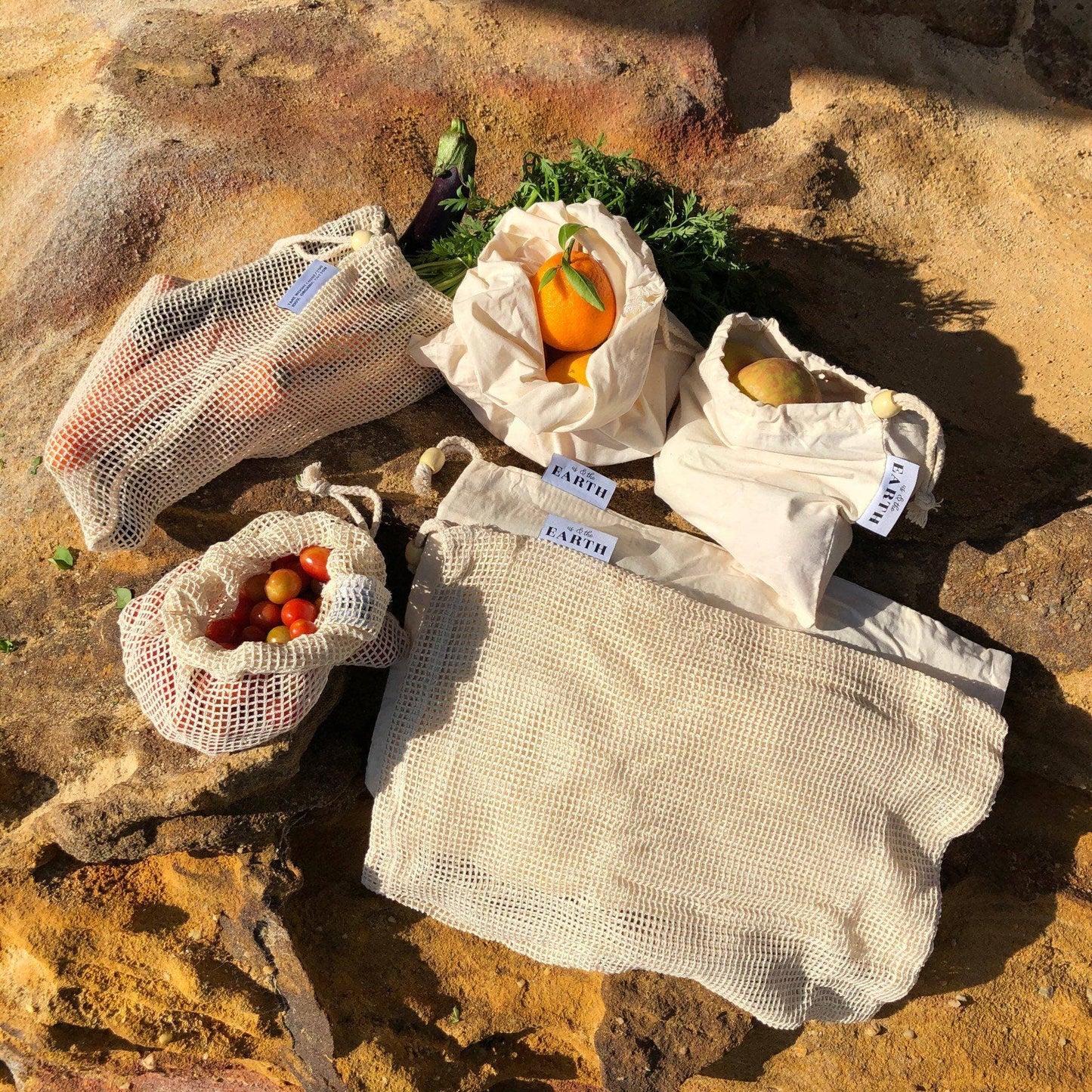 Set of 6 - Reusable Produce Bags