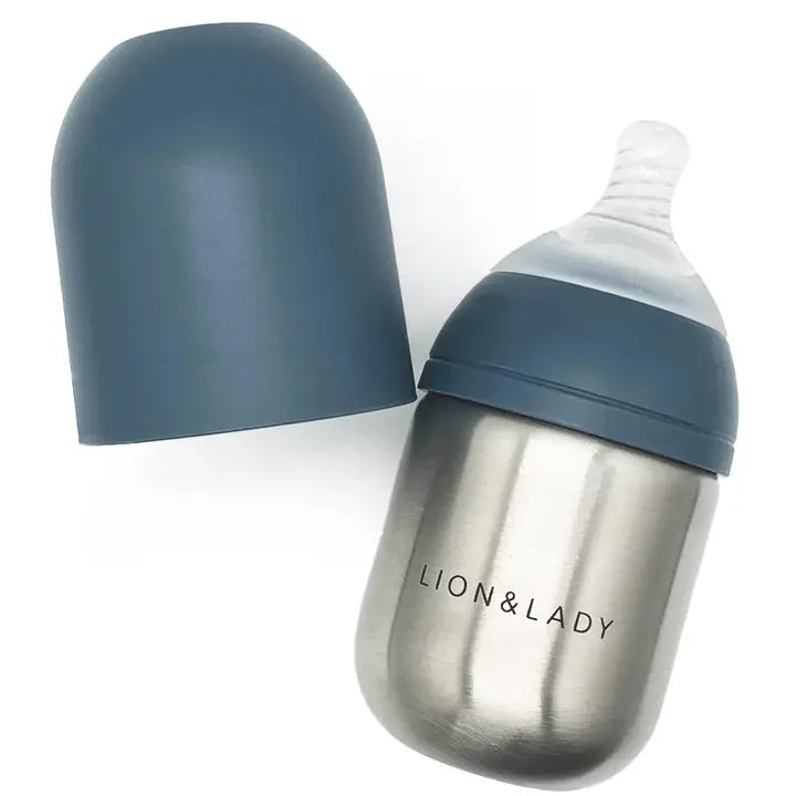 Lion & Lady Stainless Steel Baby Bottle 210ml