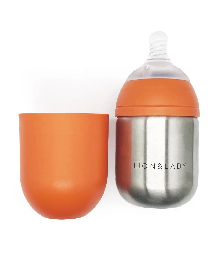 Lion & Lady Stainless Steel Baby Bottle 210ml