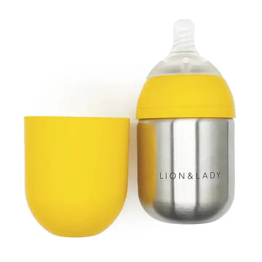 Lion & Lady Stainless Steel Baby Bottle 210ml